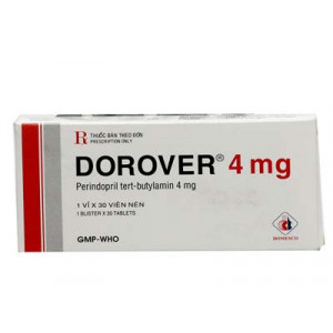 Thuốc điều trị  tăng huyết áp, suy tim sung huyết Dorover 4mg (30 viên/hộp)