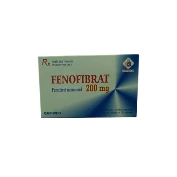 Fenofibrat 200mg DMC (3 blisters x 10 capsules/box)