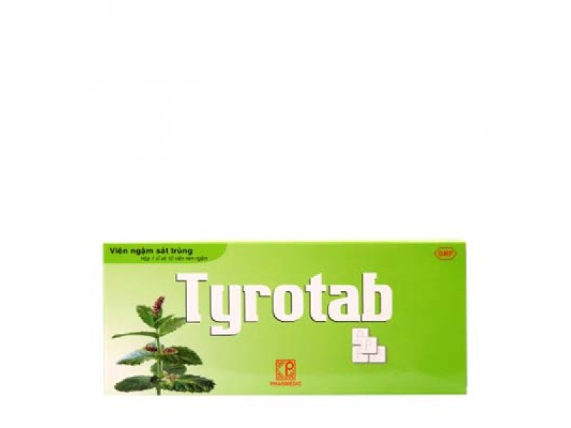 Viên ngậm sát trùng Tyrotab (10 viên/hộp)