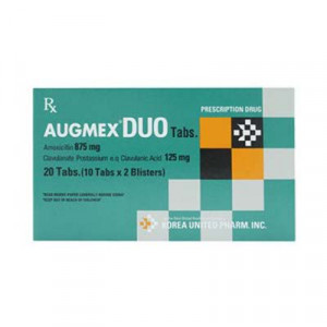 Augmex Duo 1g (2 vỉ  x 10 viên/hộp)
