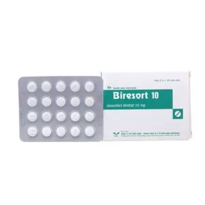 Biresort 10mg (3 vỉ x 20 viên/hộp)