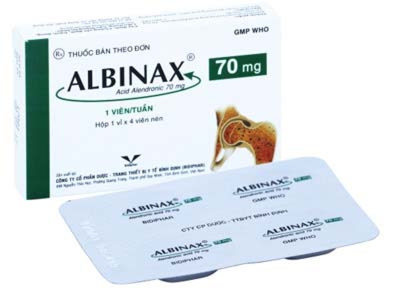 Thuốc trị loãng xương Albinax 70mg (4 viên/hộp)