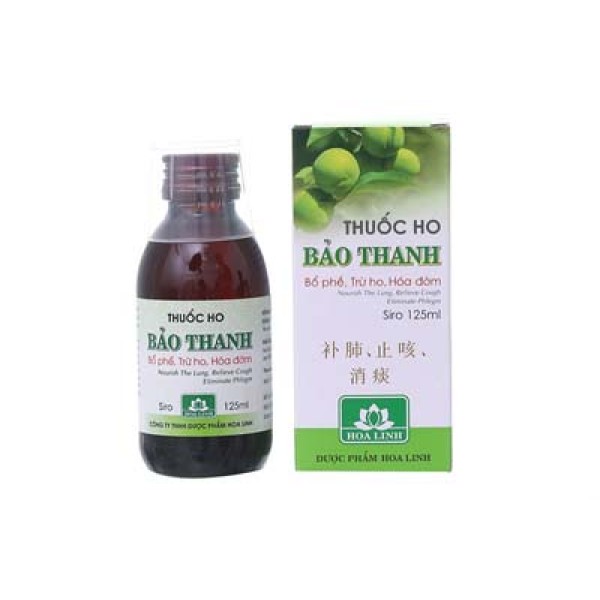 Thuốc bổ phế, trừ ho, hóa đờm Siro Bảo Thanh (125ml)