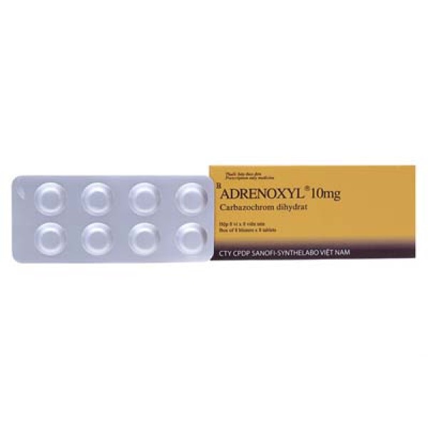 Thuốc cầm máu Adrenoxyl 10mg (8 vỉ x 8 viên/hộp)