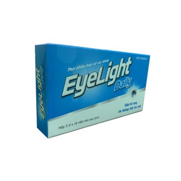 Thực phẩm bảo vệ sức khỏe tăng cường thị lực cho mắt Eyelight Daily (30 viên/hộp)