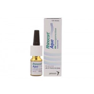 Thuốc xịt trị viêm mũi dị ứng Rhinocort Aqua 64mcg/liều (120 liều)