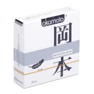 Bao cao su Okamoto Skinless Skin Purity (3 cái/hộp)