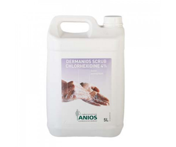Dung dịch rửa tay phẫu thuật Demanios Scrub Chlorhexidine 4% (Chai 5 Lít)