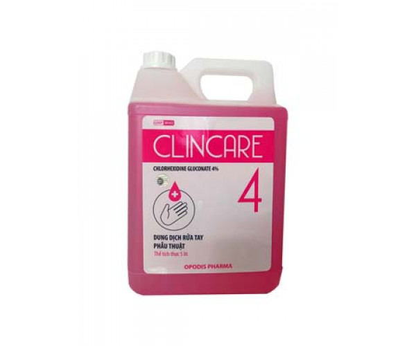 Dung dịch rửa tay phẫu thuật ClinCare 4 (Chai 5 lít)