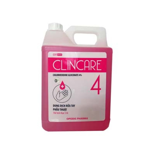 Dung dịch rửa tay phẫu thuật ClinCare 4 (Chai 5 lít)