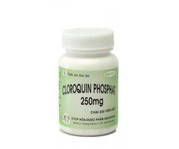Thuốc điều trị sốt rét Cloroquin Phosphat 250mg MKP (200 viên/chai)