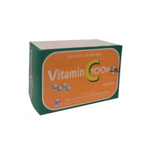 Thuốc bổ sung Vitamin C 100mg (10 vỉ x 30 viên/hộp)
