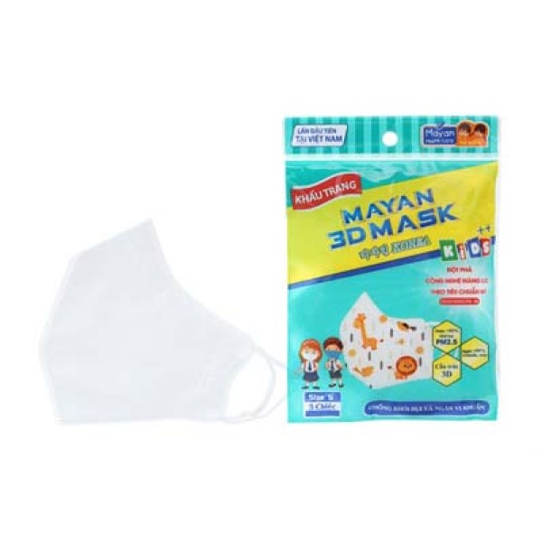 Khẩu trang trẻ em Mayan 3D PM2.5 Kids ++