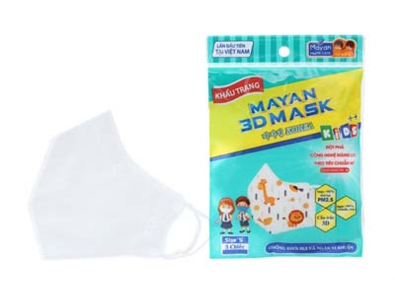 Khẩu trang trẻ em Mayan 3D PM2.5 Kids ++