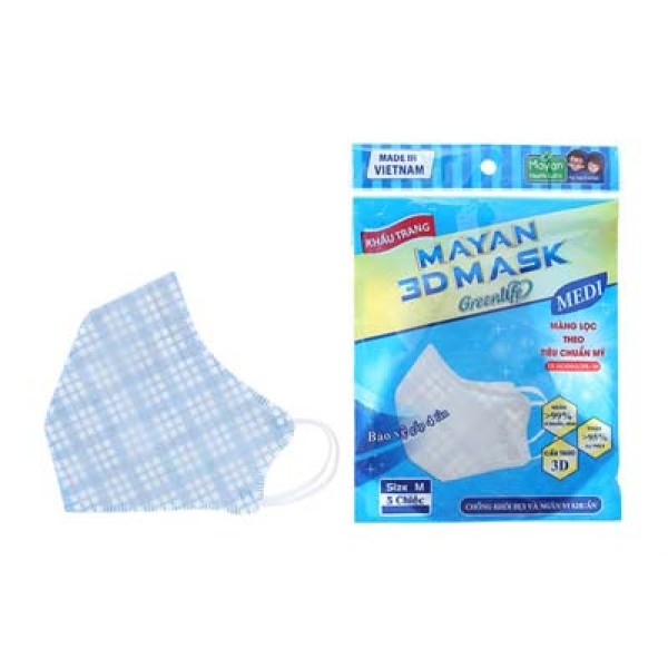 Khẩu trang Mayan 3D Medi PM2.5
