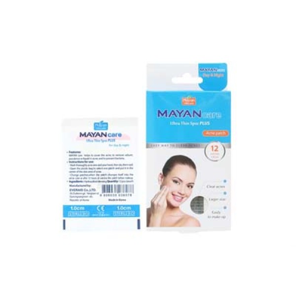 Miếng dán trị mụn Mayan Care Ultra Thin Spot Plus (12 miếng/hộp)