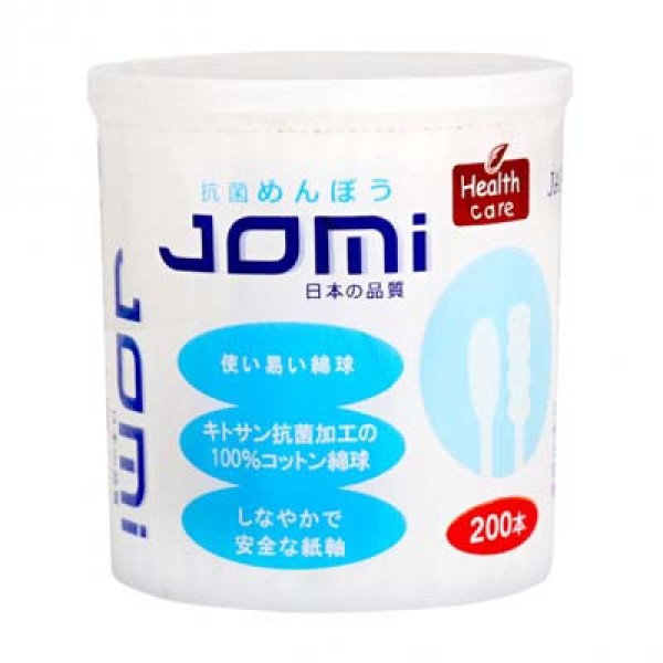 Tăm bông kháng khuẩn Jomi (200 chiếc/hộp)