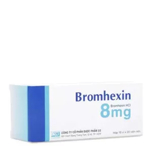 Bromhexin 8mg F.T.PHARMA (10 vỉ x 20 viên/hộp)