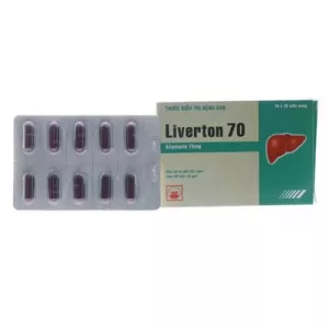 Thuốc điều trị bệnh gan Liverton 70 (10 vỉ x 10 viên/hộp)