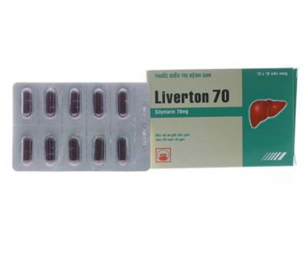 Thuốc điều trị bệnh gan Liverton 70 (10 vỉ x 10 viên/hộp)