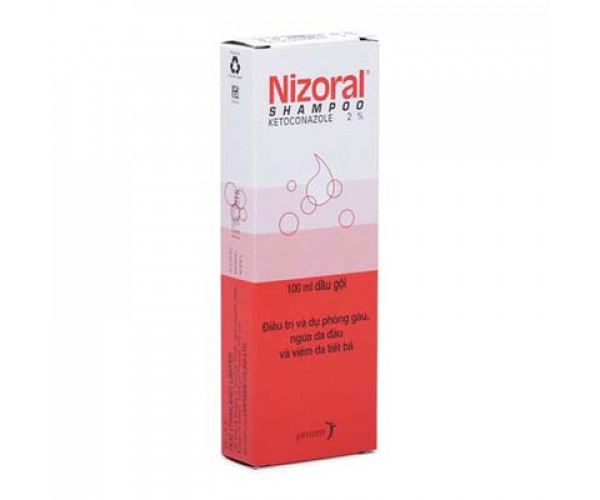 Dầu gội phòng và điều trị gàu, ngứa da đầu, viêm da tiết bã Nizoral Shampoo 2% (100ml)