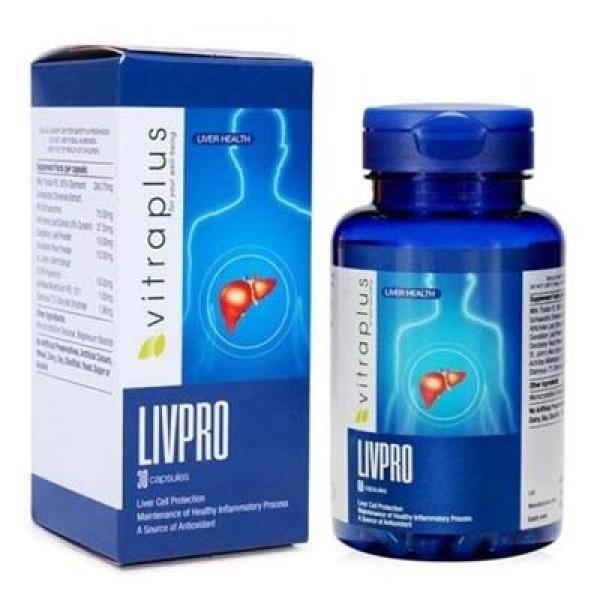 Thực phẩm bảo vệ sức khỏe giúp bảo vệ tế bào gan và tăng cường chức năng gan Livpro (30 viên/hộp)