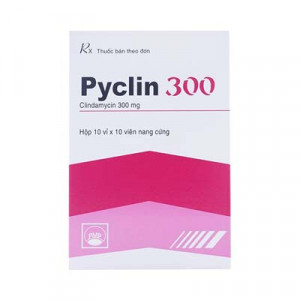 Thuốc kháng sinh Pyclin 300mg (10 vỉ x 10 viên/hộp)