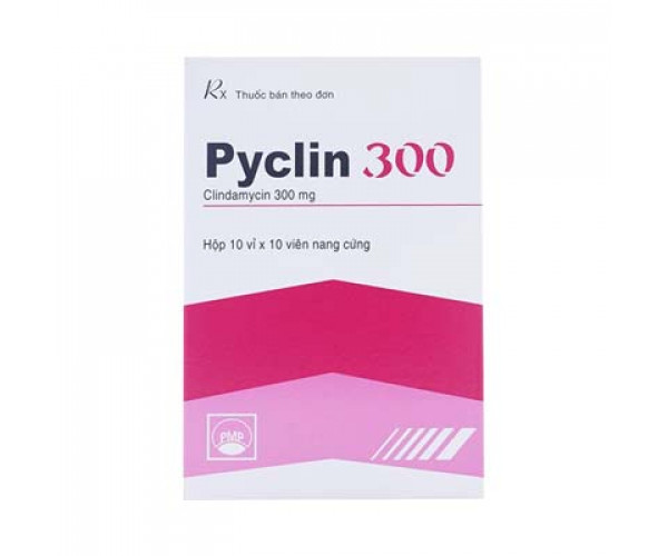 Thuốc kháng sinh Pyclin 300mg (10 vỉ x 10 viên/hộp)