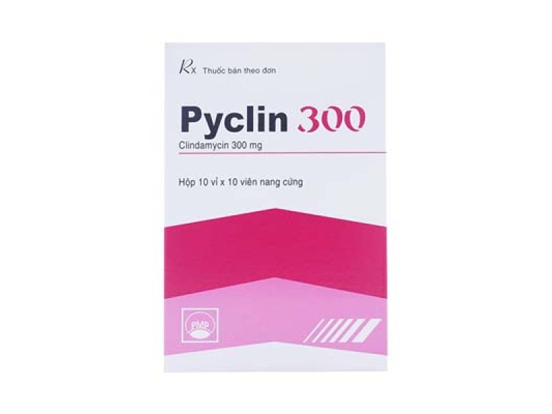 Thuốc kháng sinh Pyclin 300mg (10 vỉ x 10 viên/hộp)