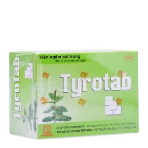 Tyrotab (10 vỉ x 8 viên/hộp)