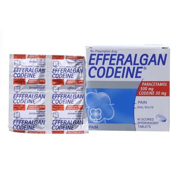 Thuốc giảm đau, hạ sốt Efferalgan Codeine (10 vỉ x 4 viên/hộp)