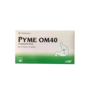 Thuốc điều trị viêm loét dạ dày tá tràng Pyme OM40 (3 vỉ x 10 viên/hộp)