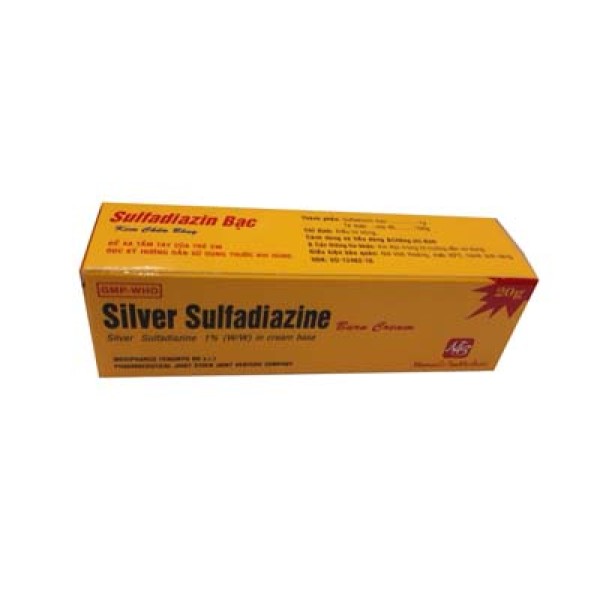 Kem bôi trị bỏng Silver Sulfadiazin (20g)