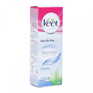 Kem tẩy lông cho da nhạy cảm Veet Silk & Fresh (50g)