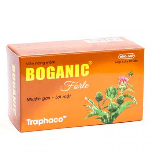 Thuốc bổ gan, lợi mật, thông tiêu, giải độc Boganic Forte Traphaco (5 vỉ x 10 viên/hộp)