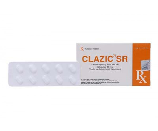 Thuốc trị bệnh tiểu đường Clazic SR 30mg (10 vỉ x 10 viên/hộp)