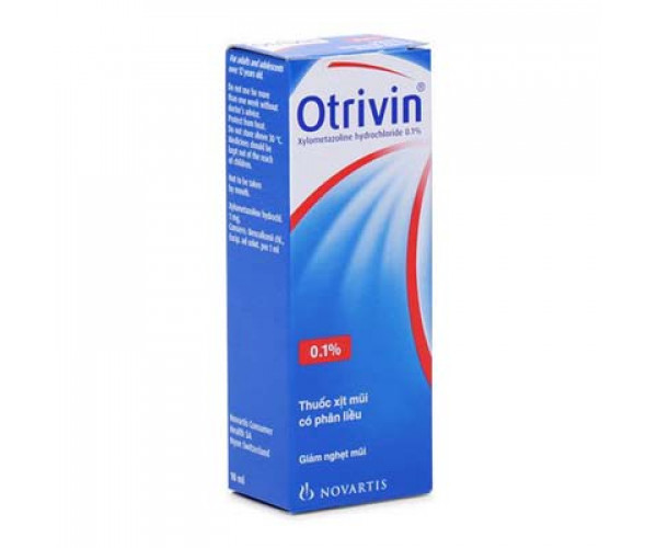 Thuốc xịt mũi giảm nghẹt mũi Otrivin 0.1% Nasal Spray (10ml)