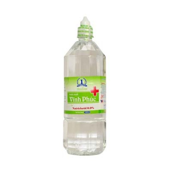 Nước muối sinh lý Vĩnh Phúc Natriclorid 0.9% (1000ml)
