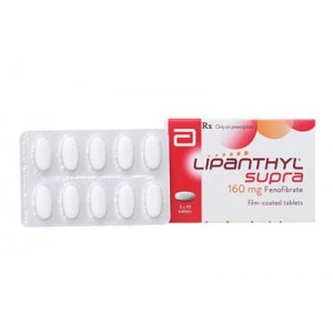 Thuốc điều trị mỡ máu Lipanthyl Supra 160mg (3 vỉ x 10 viên/hộp)