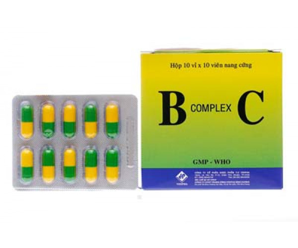 Thuốc dự phòng thiếu các vitamin nhóm B và vitamin C B complex C (10 vỉ x 10 viên/hộp)