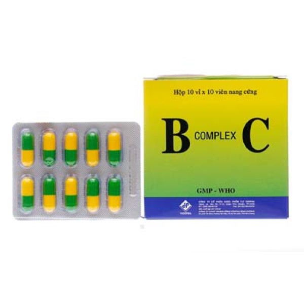 Thuốc dự phòng thiếu các vitamin nhóm B và vitamin C B complex C (10 vỉ x 10 viên/hộp)