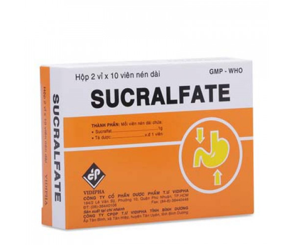 Thuốc điều loét dạ dày-tá tràng Sucralfate (2 vỉ x 10 viên/hộp)