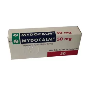 Mydocalm 50mg (3 vỉ x 10 viên/hộp)