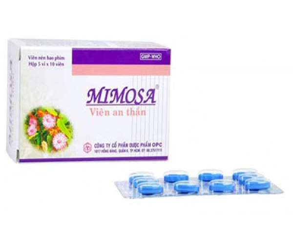 Thuốc an thần Mimosa (5 vỉ x 10 viên/hộp)