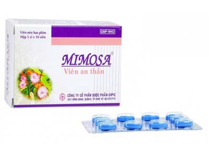 Thuốc an thần Mimosa (5 vỉ x 10 viên/hộp)