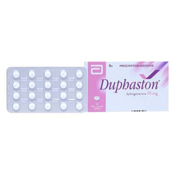 Thuốc điều trị rối loạn kinh nguyệt, trị dọa sảy thai Duphaston 10mg (20 viên/hộp)
