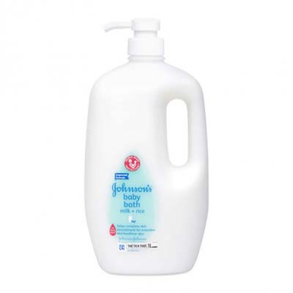Sữa tắm dưỡng ẩm chứa sữa và tinh chất gạo Johnson Baby Bath (1000ml)