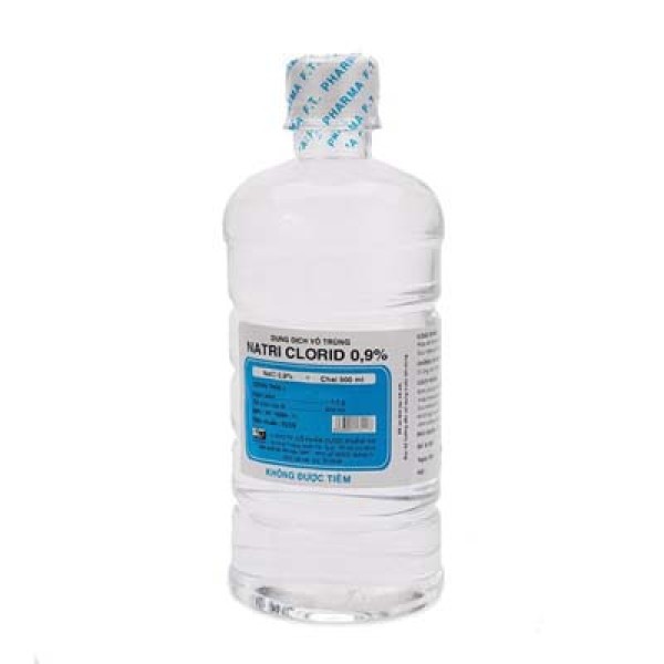 Dung dịch vô trùng  Natri Clorid 0.9% F.T.Pharma (500ml)