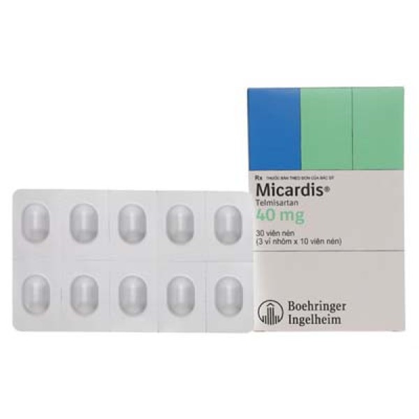 Thuốc điều trị cao huyết áp Micardis 40mg (3 vỉ x 10 viên/hộp)