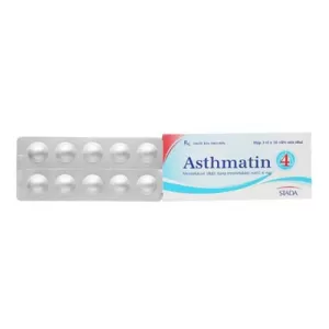 Asthmatin 4mg (3 vỉ x 10 viên/hộp)